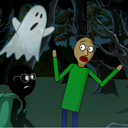 Baldi in the forest