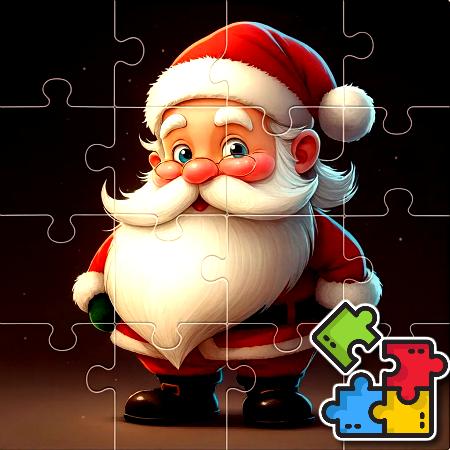 Christmas Puzzle With Santa