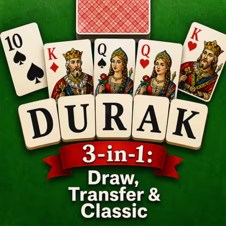 Durak 3-in-1: Draw, Transfer &amp; Classic