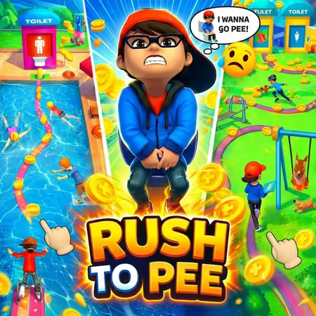 Rush Run: Need to Pee – Toilet Dash Runner