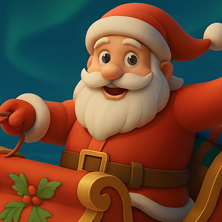 Santa Gift Delivery Christmas