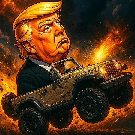 Trump Wheelie Challenge